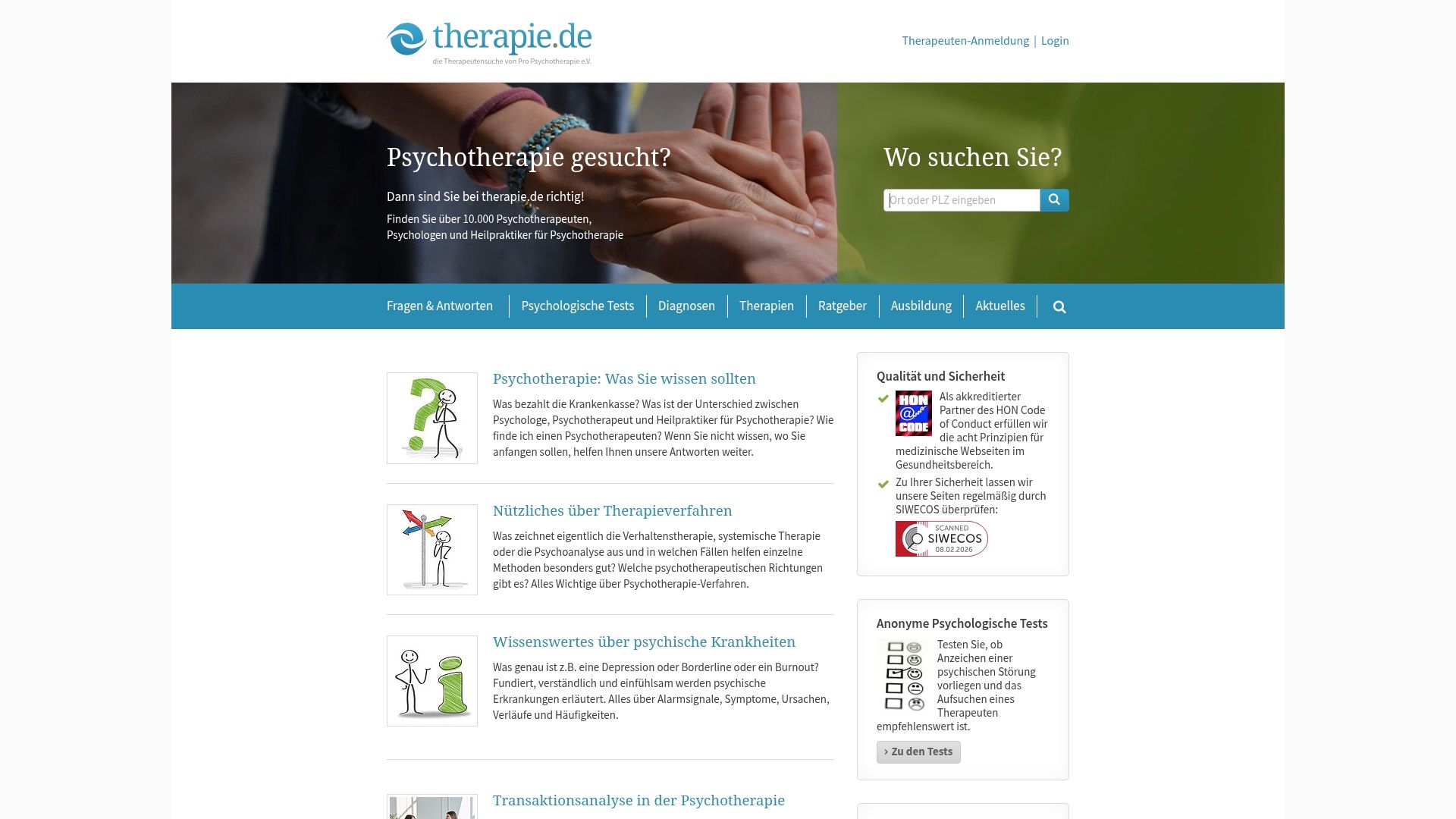 https://therapie.de
